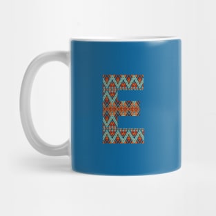 Letter E- boho design Mug